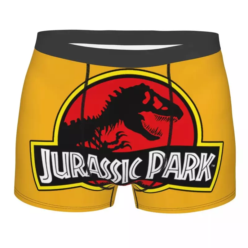 2024mutandine da uomo personalizzate Jurassic Park boxer pantaloncini da uomo Dinosaur World slip intimo novità mutande