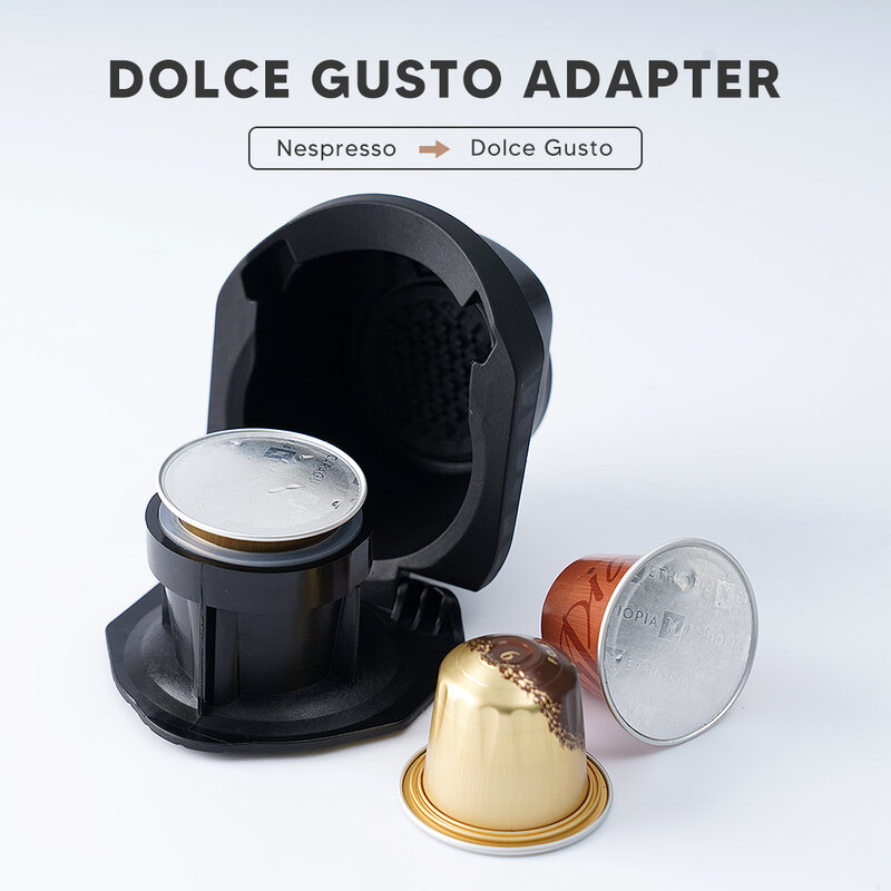 Icafila adaptor dapat digunakan kembali untuk Dolce Gusto Piccolo xs Maker & for Nescafe Genio S Plus pemegang konversi kapsul kopi Nespresso