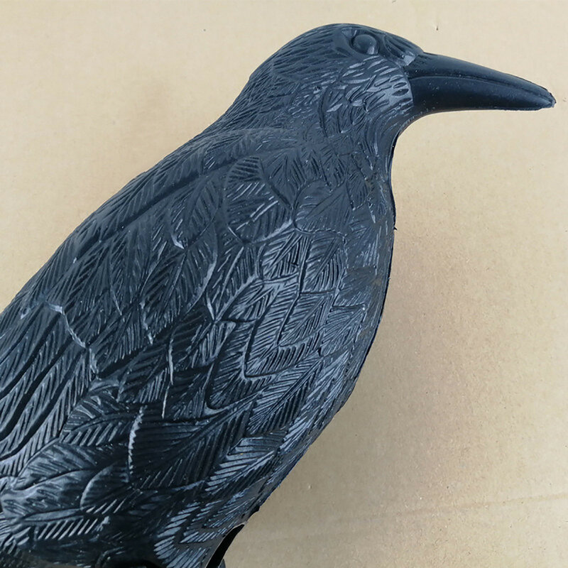 Decoracion-Simulation de corbeau noir, répulsif d'oiseaux, lutte antiparasitaire, pigeon, décoration de jardin, extérieur