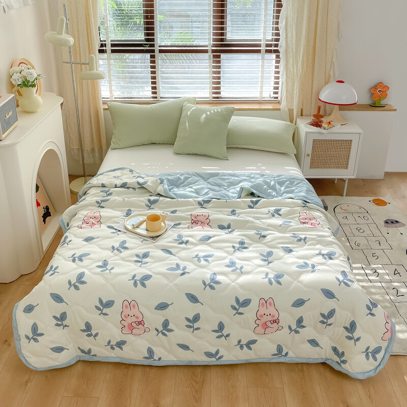 YanYangTian-Couette d'été, housse de literie pour chambre à coucher, lit double, couverture en ouate fine, chenil pour chiens, lit en polymères pour chats