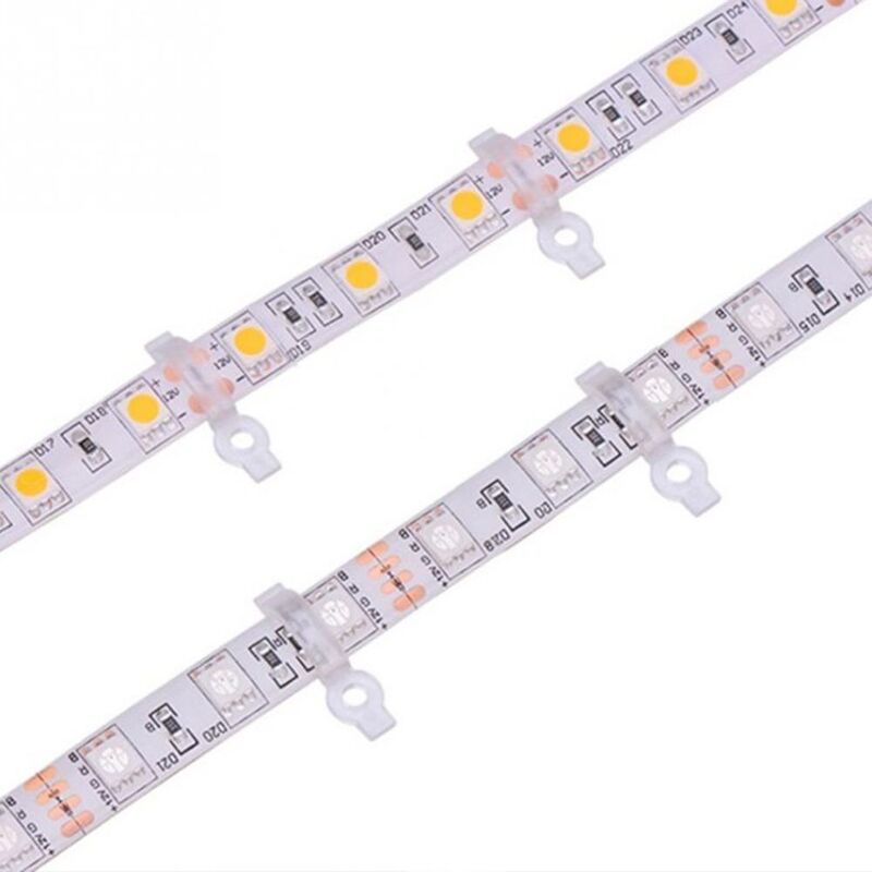 Light Strip with Screws Connector for Fix 5050 RGB Single Color LED Strip Light Mounting Brackets Clip Accessories