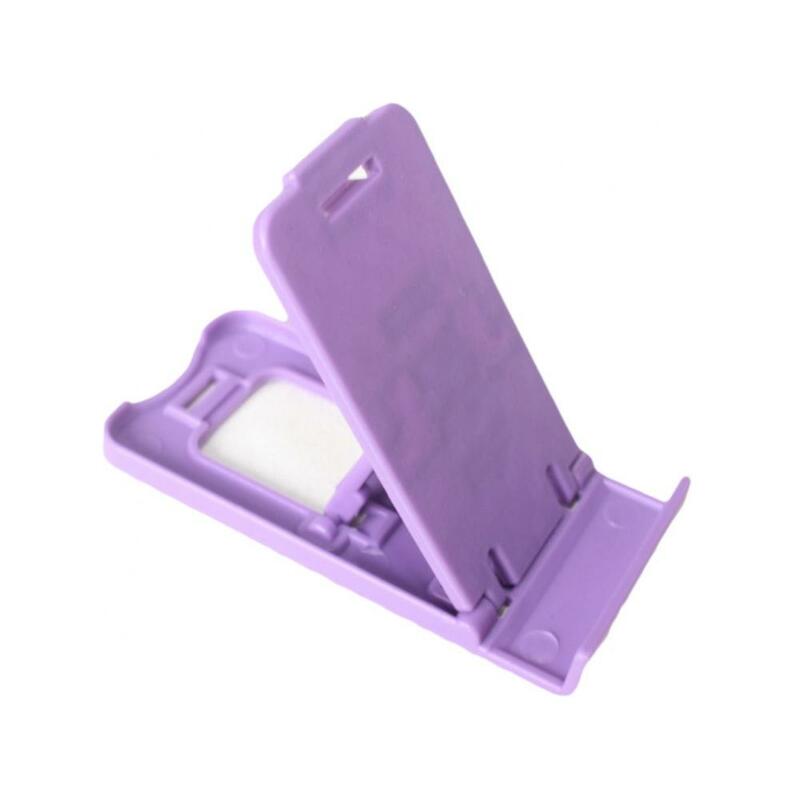 Mini Opvouwbare Plastic Universele Mobiele Telefoonhouder Desktop Tafelstandaard Beugel