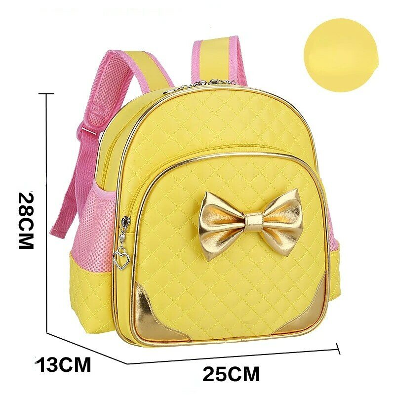 Школьный ранец для детского сада, легкий дышащий Женский Детский рюкзак с бантом, модная Милая школьная сумка для принцессы для учеников и мальчиков