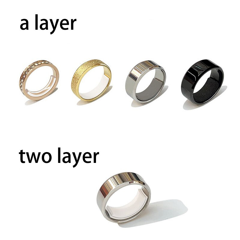 Sesuaikan Ukuran Cincin Stiker Transparan Silikon untuk Penyesuaian Cincin Longgar Ukuran Cincin Jari Tak Terlihat Alat Perhiasan Peredam Residu