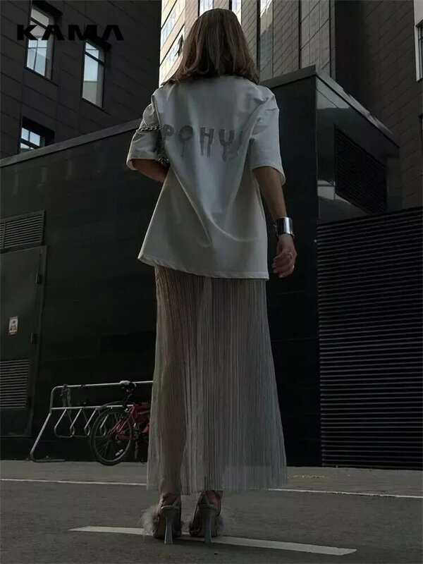 Tossy сетчатая плиссированная прозрачная длинная юбка для женщин, прозрачная пикантная пляжная юбка с вырезами, Женская Макси-юбка с высокой талией Y2k