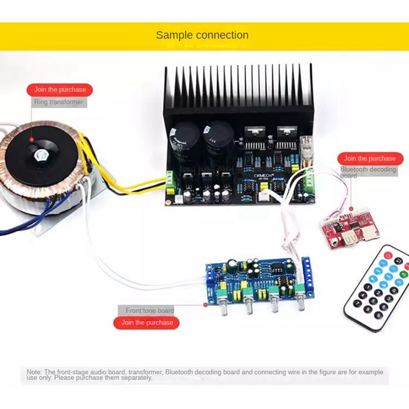 Amplificador de Potência Portátil Módulo Board, Conveniente, Prático, Multifuncional, Usado como Mostrado PCB, 2.0, 1 Pc