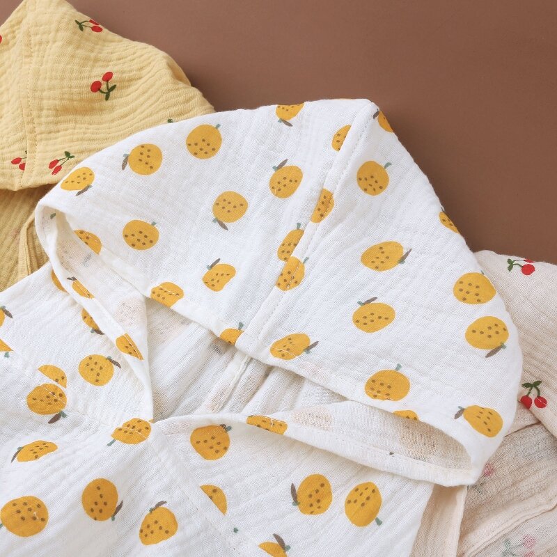 Handuk Berkerudung untuk Handuk Mandi Bayi dengan Warna Polos/Bunga untuk Bayi Handuk Nyaman Ramah Kulit Perlengkapan Kamar Anak