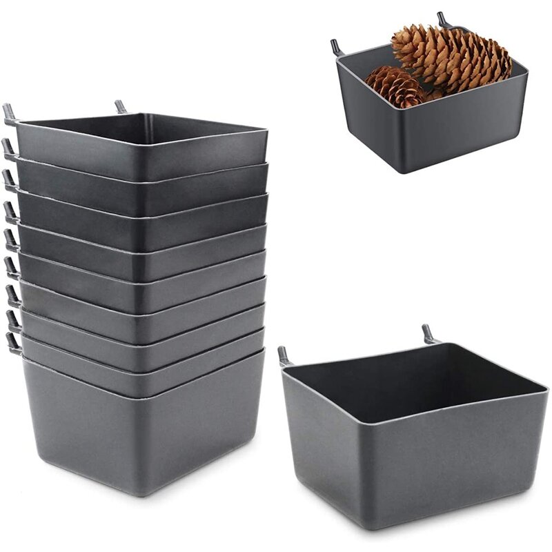 Caja de tablero de 10 piezas, Kit de cubo de tablero, organizador de almacenamiento de cesta de tablero, piezas de accesorios de tablero de clavija para organizar herramientas, promocional