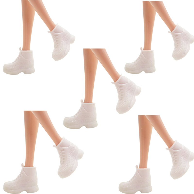 NK-Sandalias de tacón alto para muñeca Barbie, a la moda Zapatos, zapatillas coloridas para fiesta, accesorios, juguetes, 12 pares
