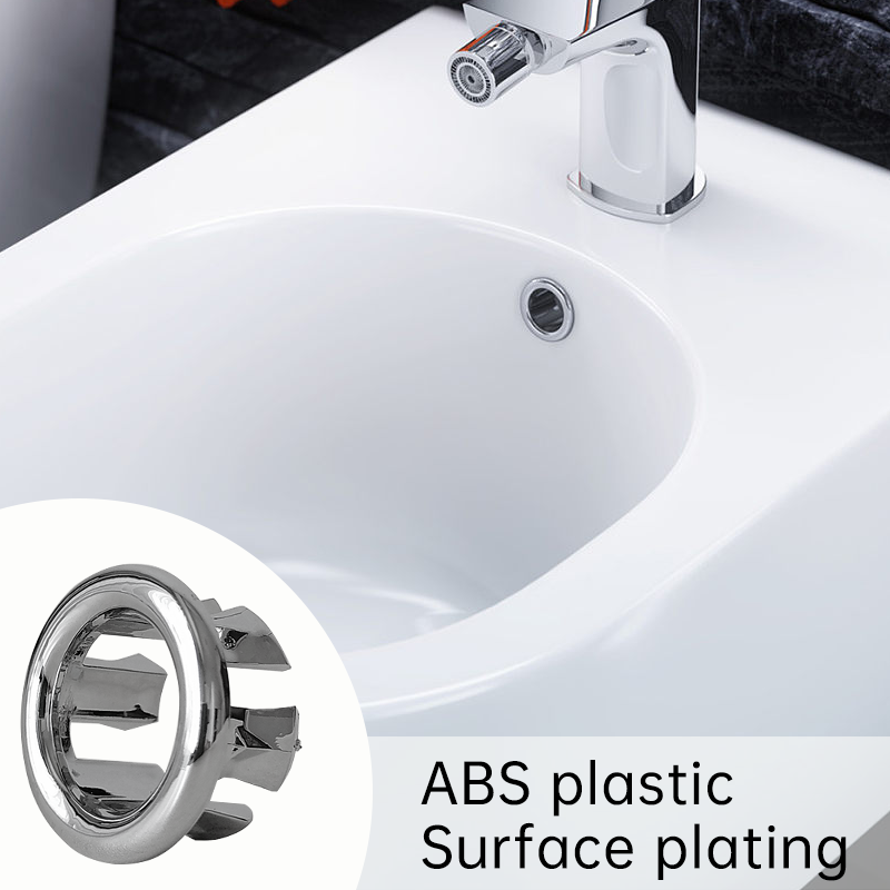 8/1Pcs Sink Hole Round Overflow Cover Ring Wash Basin Hollow Overflow Ring Sink Hole Overflow Cover Bathroom Kitchen Accessories