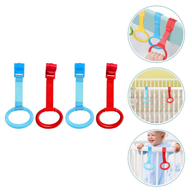 Baby culla Pull Rings lettino Stand Up Hanging Ring Kids Walking Training Tools adatto per bambini di 0-3 anni