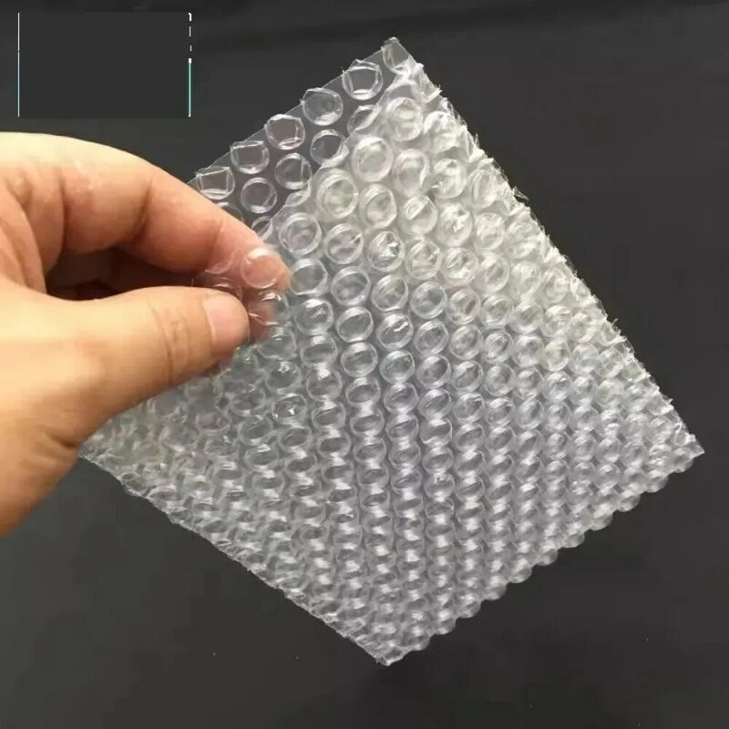 50 pz 20x30cm busta di plastica involucro sacchetti di imballaggio a bolle bianche PE sacchetto di imballaggio antiurto trasparente sacchetto di bolla a doppia pellicola