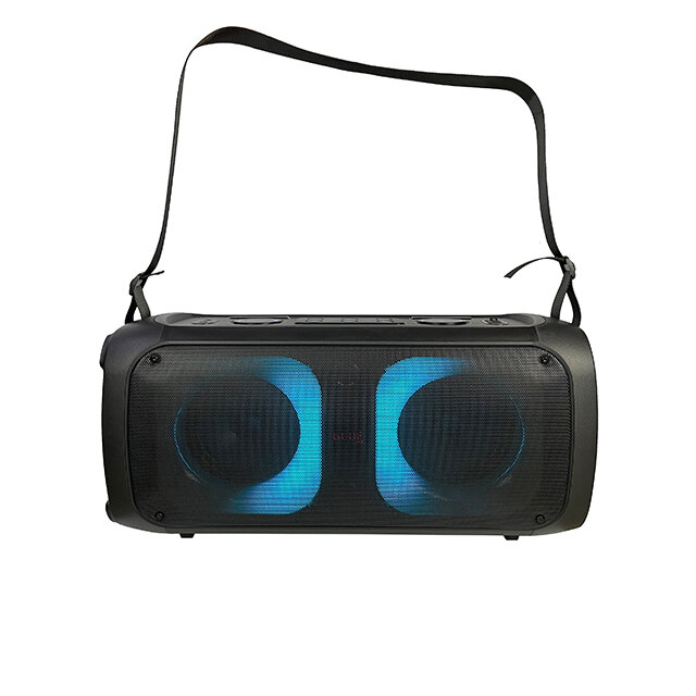 Professional stereo audio party box, LED portable speaker, DJ party, equipped with Bluetooth speaker