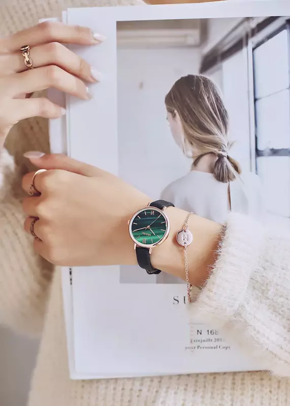 Popular moda tudo-em-um lazer impermeável relógio de quartzo feminino