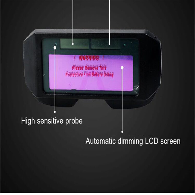 자동 디밍 용접 안경 조명 변경 용접 마스크 안경 액세서리, 자동 밝기 조절, 눈 가리개, 고글