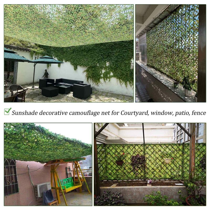 Camouflage nets, hunting concealment nets, sun shelters, military training ground shading nets, fence nets, garden decoration
