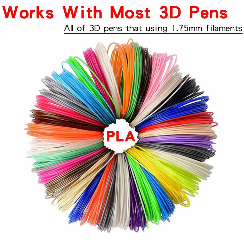 プラスチック製の安全ペン,3Dプリンターペン用の直径1.75mmの無臭色,子供の誕生日やクリスマスのギフトとして最適