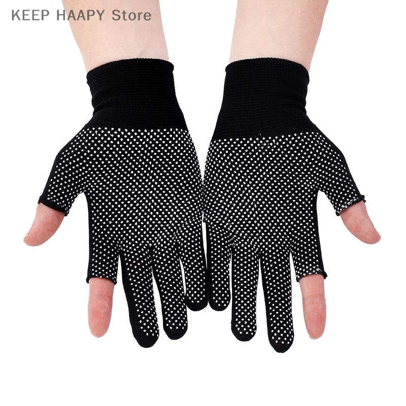 Non-slip Touchscreen Nylon Gloves Men Women Summer Outdoor Riding Sport Fitness Breathable Non-slip Sunscreen Half Finger Gloves