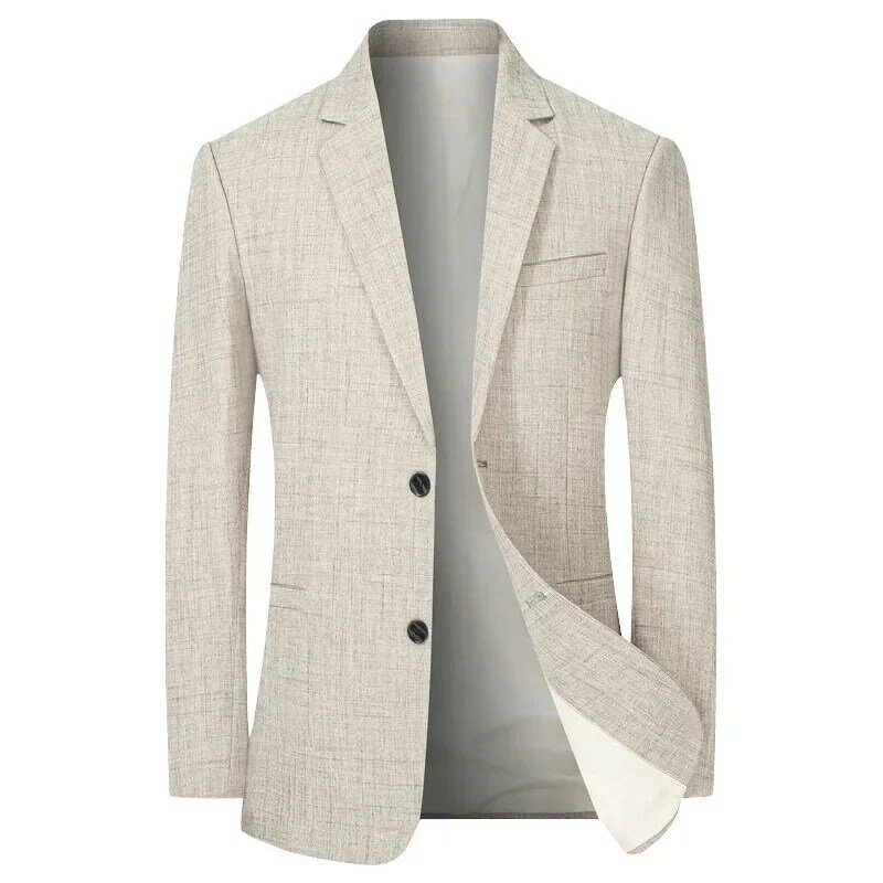 Chaqueta de traje fina para Hombre, Blazer informal de negocios, ropa de primavera y otoño, novedad de 2024