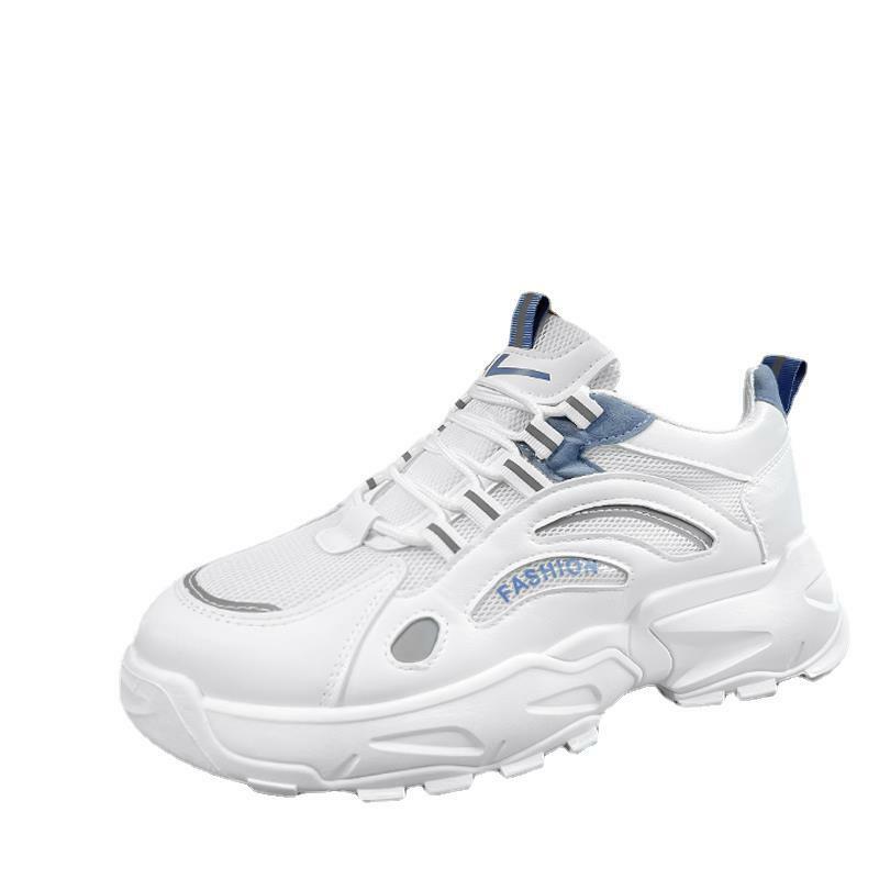 Obuwie sportowe męskie, zimowe luźne buty sportowe obuwie sportowe męskie, jesień 2024 nowe białe buty do biegania na dużych wysokościach
