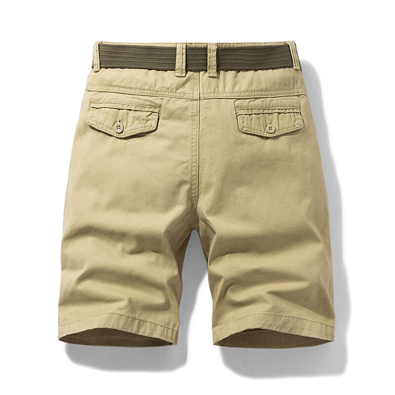 Pantalones cortos Cargo de algodón para hombre, Shorts de playa, moda de primavera, envío directo, novedad de verano