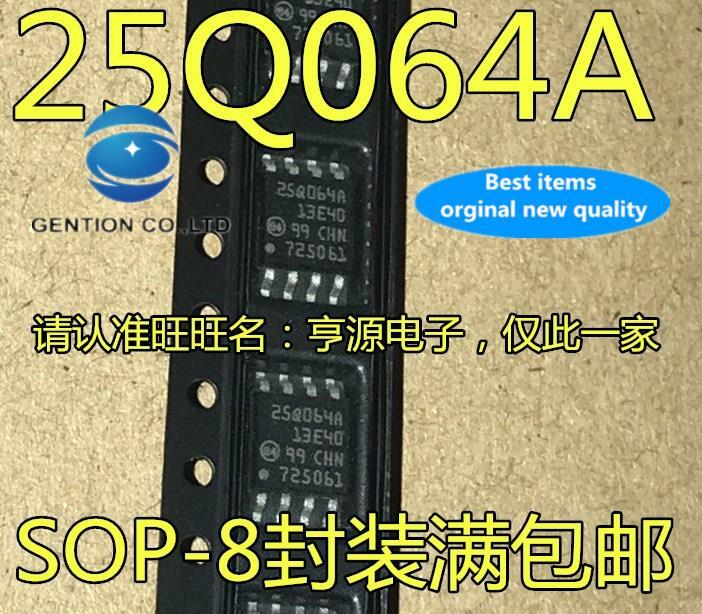 10 Buah 100% Asli Baru Dalam Stok SMD Ruff 25Q064A SOP-8 64M Chip Memori