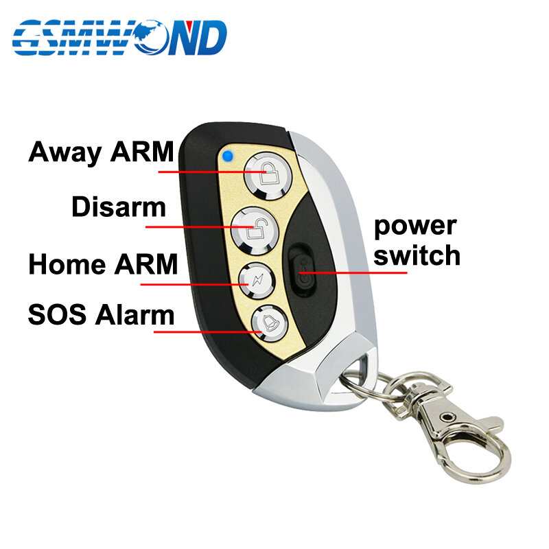 433MHz รีโมทคอนโทรลไร้สายสวิทช์ไฟบน OFF Arm ปลดอาวุธ Controller สำหรับสมาร์ทโฮม Anti Theft Security Alarm System