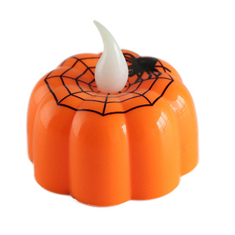 Halloween Pumpkin Lanterna LED Vela Eletrônica, Luminous Night Light, Decoração do partido, Halloween Suprimentos
