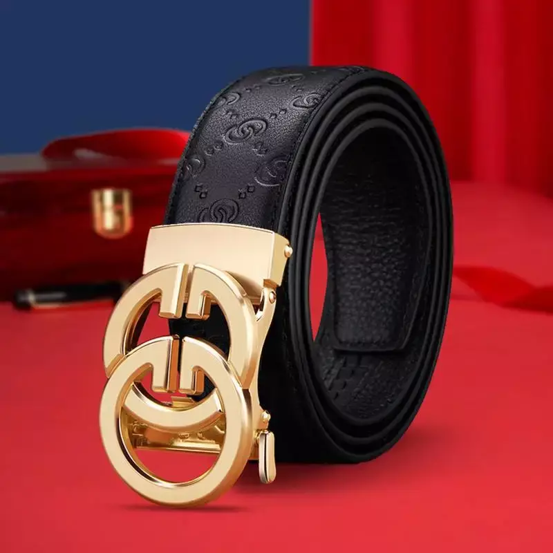 2024 New Hot Selling Men's Business Belts Soft Leather Genuine  Leather Belts Trendy Boyfriend Business Gift Box