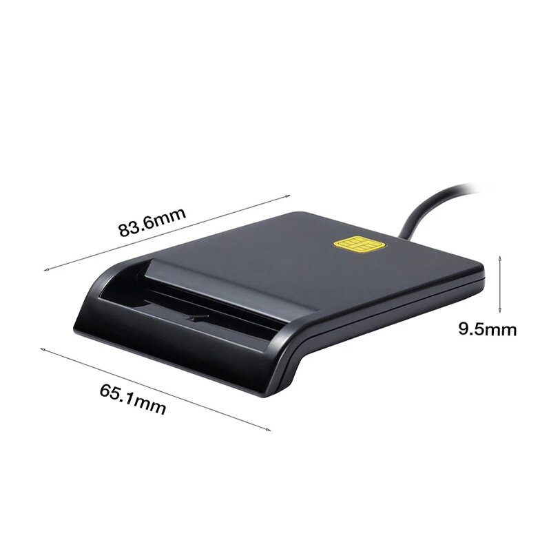 Leitor de Cartão Inteligente USB para Cartão Bancário, IC ID EMV, SD, TF, Leitor de Cartão SIM para Windows 7, 8, 10, Linux OS, USB-CCID, ISO