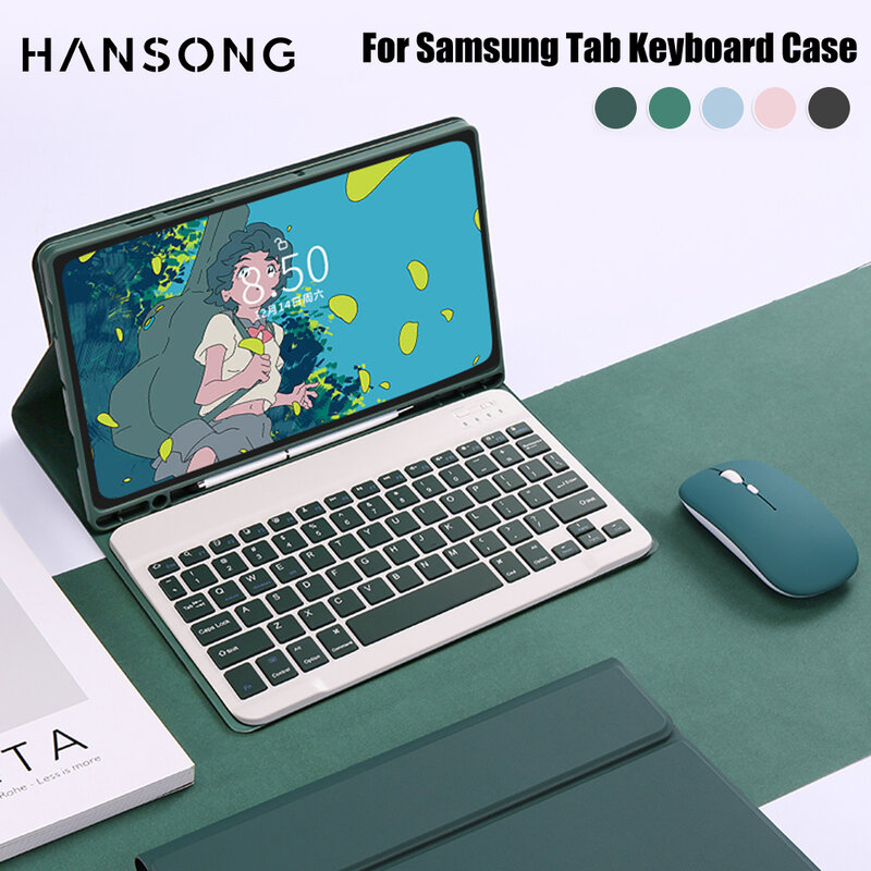 Funda para teclado Samsung Galaxy Tab para S6 Lite 10,4 "S7 11" S8 11 "S7 Plus S7 FE S8 Plus 12,4" A8 10,5 "A7 10,4"