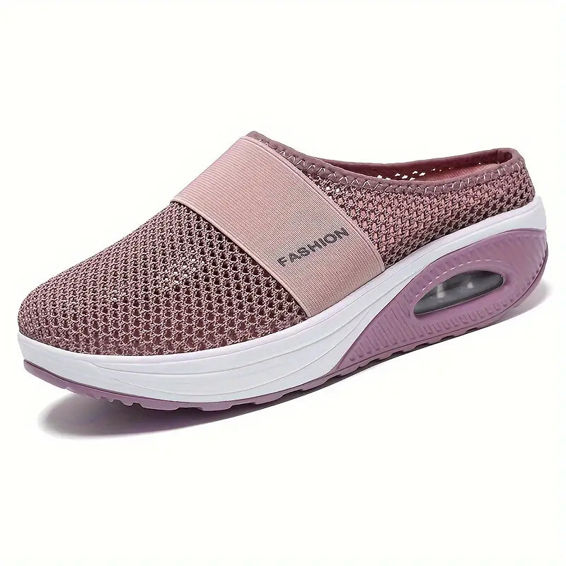 Damskie trampki poduszka powietrzna Slip-On buty ortopedyczne na platformie dla kobiet siatkowe lekkie buty na koturnie damskie trampki Zapatos De Mujer