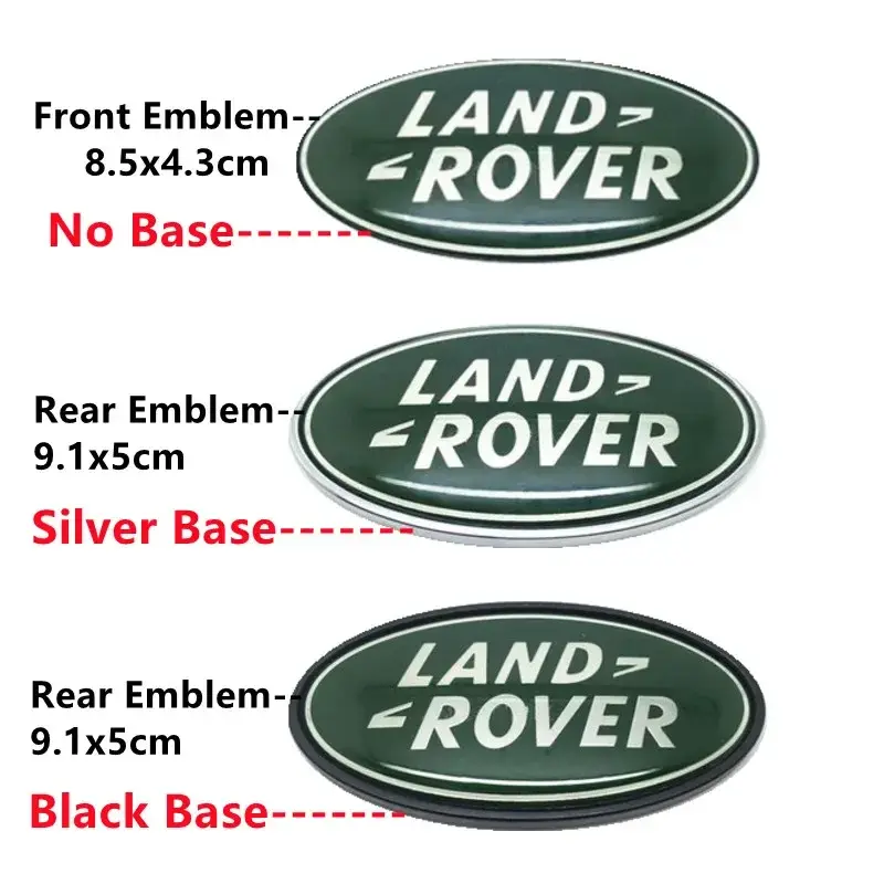 Auto Frontgrill Heck Kofferraum Abzeichen Aufkleber für Land Rover Discovery Range Rover Evpque Verteidiger Velar Freelander Sport Dekoration