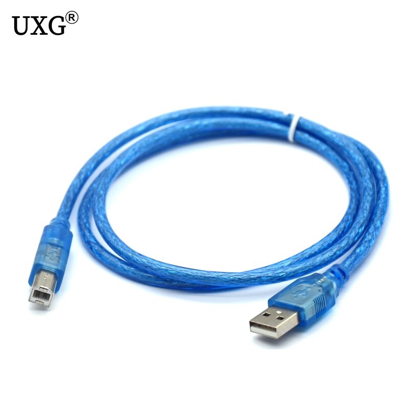 USB 2.0 tipo A macho para B macho impressora cabo, cabo curto, HUB USB, cartucho de disco rígido, 25cm, 1,8 m, 6ft, 3m, 5m, 15ft