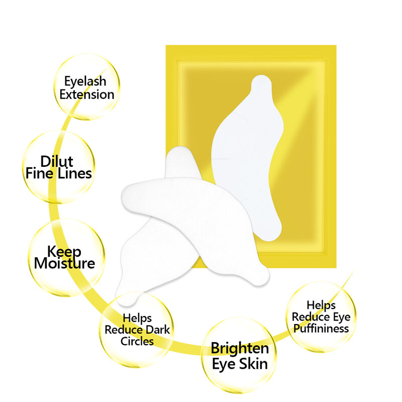 20/50 Pairs Wimper Extension Patch Hydrogel Patches Gel Pad Lash Extension Under Eye Patches Wimper Pads Wimpers Patch