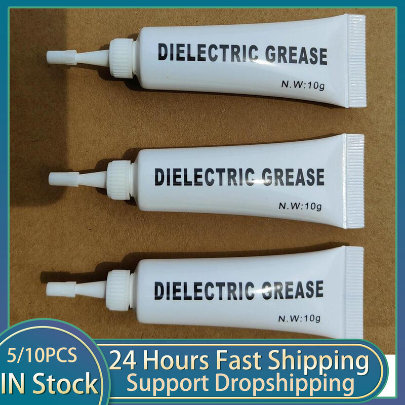 10g Dielectric Grease Silicone Paste Waterproof Marine Grease Safe 5pcs High Temp Grease Plumbers Grease Automobile Accessories