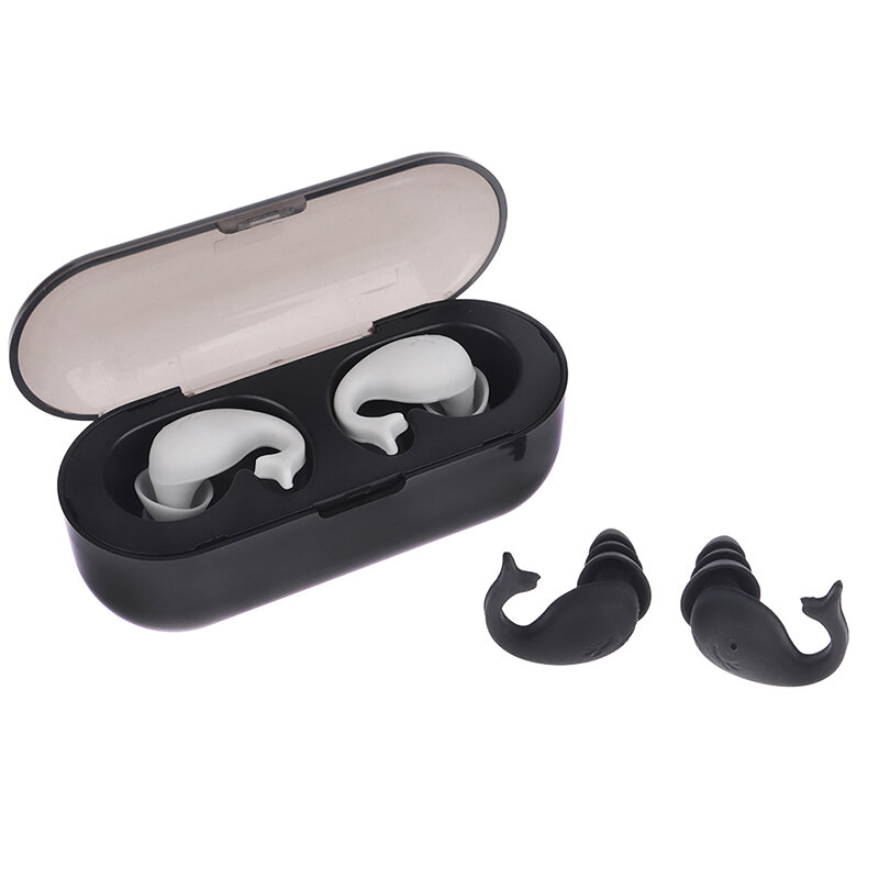 1 Pair Soft Silicone Earplugs Noise Reduction Ear Plugs for Travel Study Sleep Waterproof Hear  Anti-noise Ear Protector