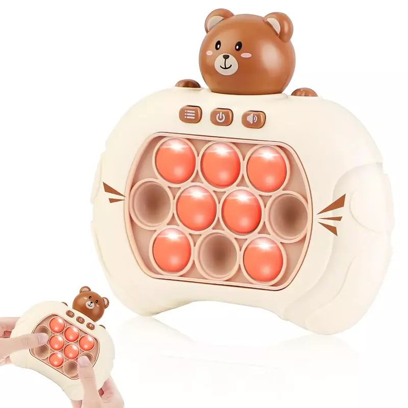 Ulepszony elektroniczny Pop-Push prasa dla dzieci uchwyt Fidget zabawka gra szybkie Push zabawki odciążające wycisnąć Whac-A-ole zabawki zabawki sensoryczne