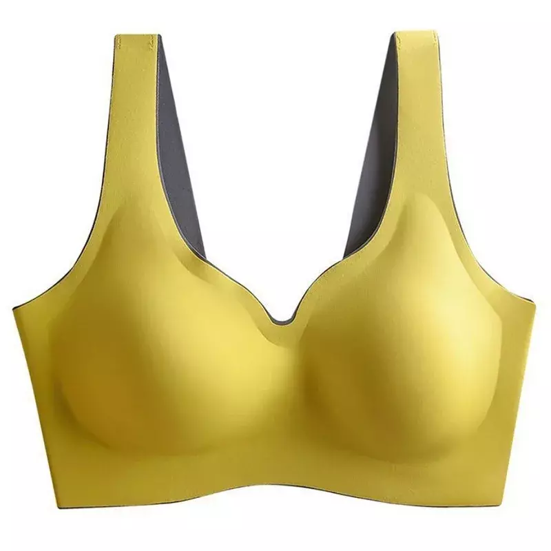 Bestie Latex Seamless Underwear Women's Small Chest Gathering Without Underwire One Piece Sports Beauty Bra Cover Thin