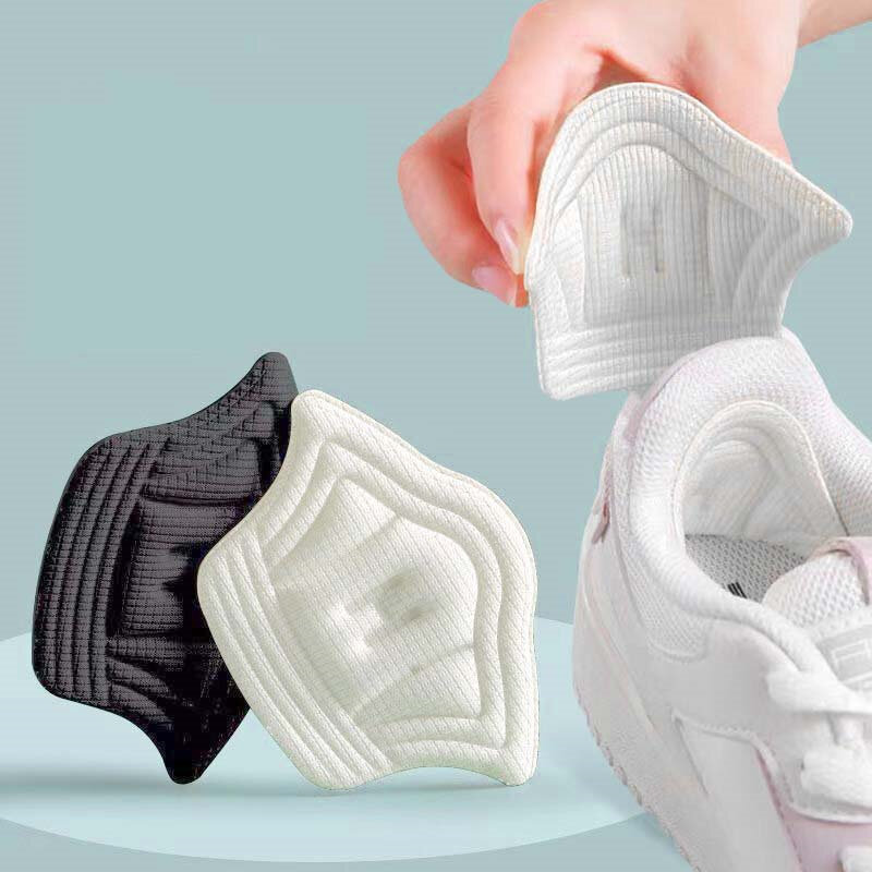 Bantalan tumit untuk Sneakers bantalan menyesuaikan ukuran sepatu pelindung tumit sepatu olahraga Pad untuk sol dalam lembut sol belakang antiselip sol
