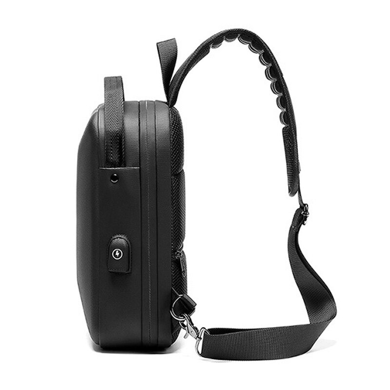 2023 New Fashion Men's Chest Bag Casual Waterproof High Quality Lightweight Rechargeable Fitness One Shoulder Crossbody Bags