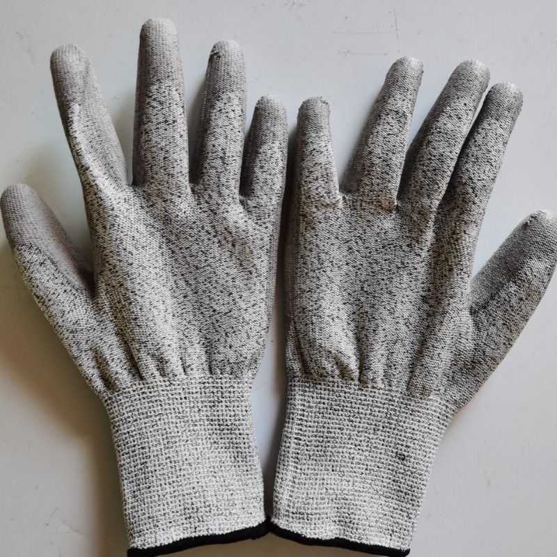13 Nadel pu Anti-Schneid handschuhe Verschleiß feste und rutsch feste Handschuhe Handflächen-Tauch handschuhe