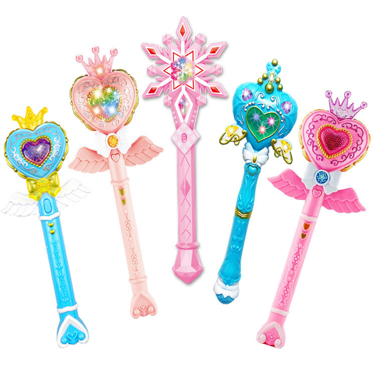 Детские светящиеся игрушки, красивая волшебная палочка, девочка, принцесса, игровой домик, игрушки с подсветкой и музыкой, волшебная палочка, подарки на день рождения