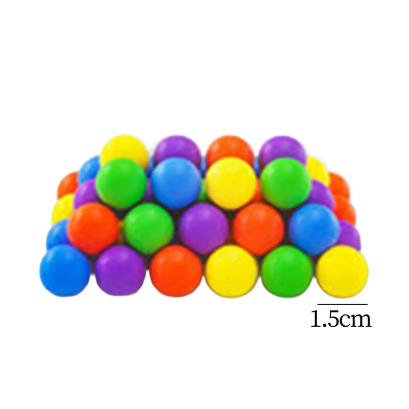 120x Game Beads Stacking Colorful Diameter 1.5cm Activity Toy Educational Colorful Beads for Training Girls Color Sorting Toy