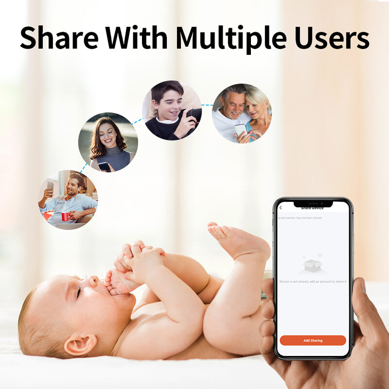 PGST Tuya inteligentne Wifi kamera IP niania elektroniczna Baby Monitor bezpieczeństwo w domu kamera monitorująca inteligentne życie kontrola aplikacji kolor noktowizor T57A