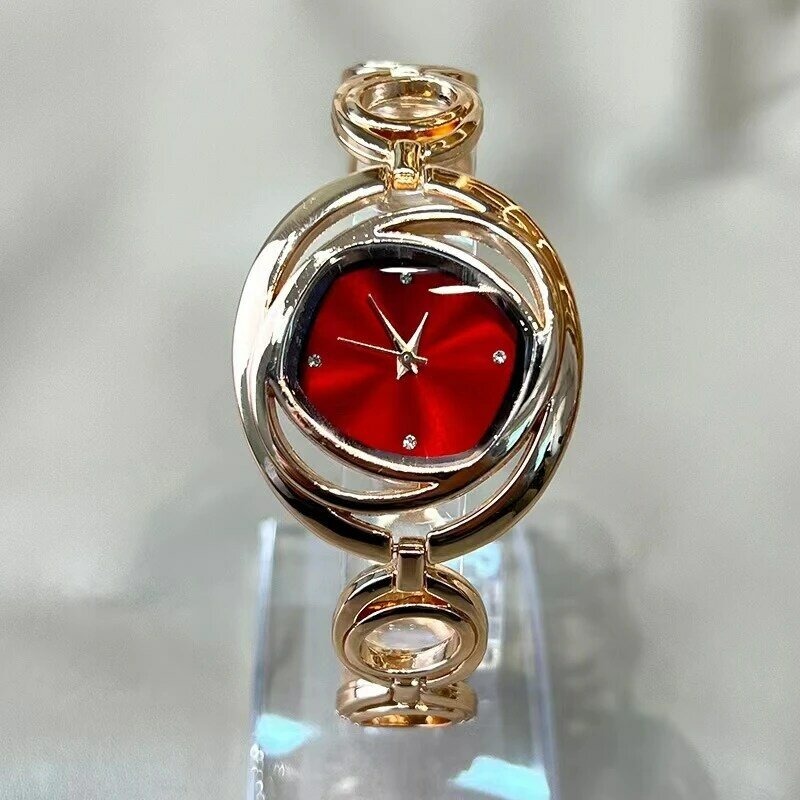 Popular quartz women's watches, fashion texture bracelet watches, alloy watches