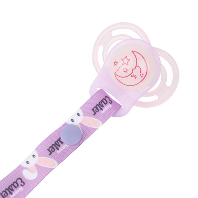 Pacifier Strap with Fun Attractive Heart Designs Pacifier Clip Rope Shower Gift QX2D