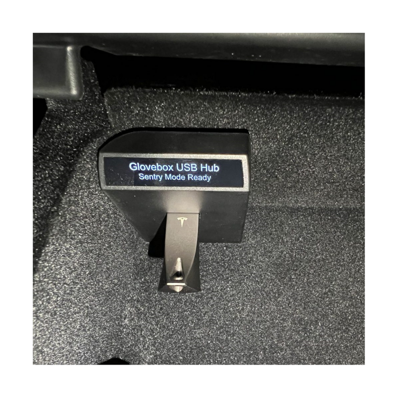 Glove Box Docking Station para Tesla Model 3 Y Carregador USB Shunt Hub 2.0 Adaptador Powered Splitter Extensão Transferência de Dados