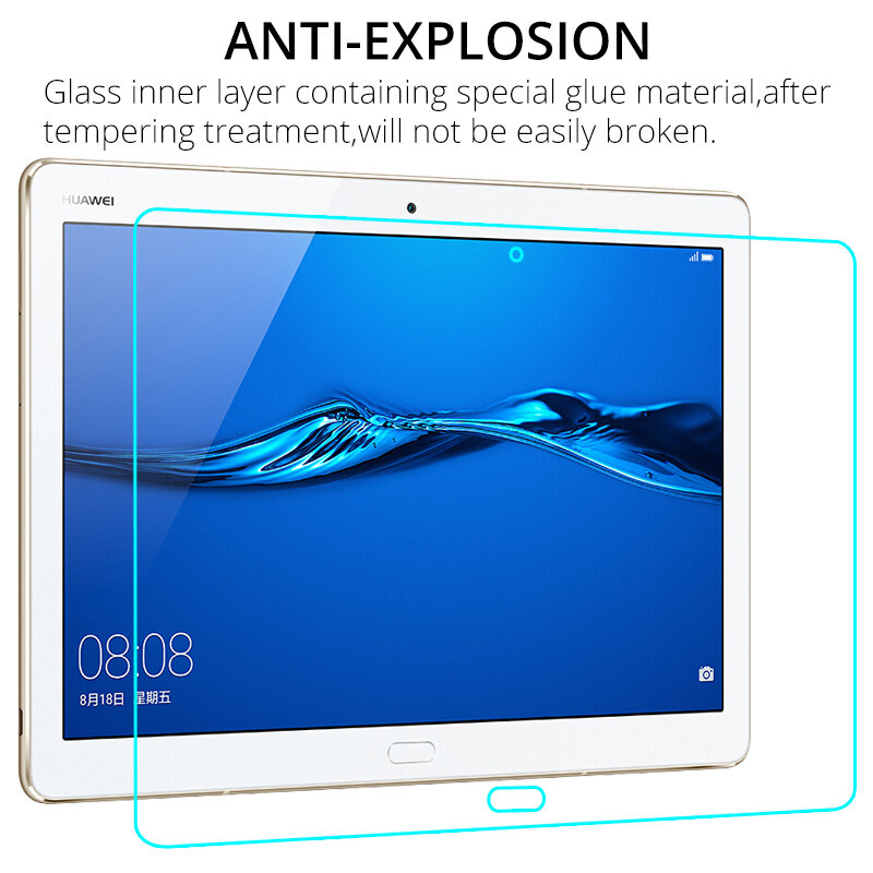 Película protectora de pantalla para Huawei Mediapad M5 Lite 10, BAH2-W19/W09/L09, antiarañazos, HD, transparente, dureza 9D, vidrio templado