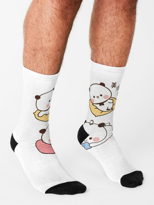 Медведь и панда Bubu Dudu воздушные носки подарок для мужчин забавные носки